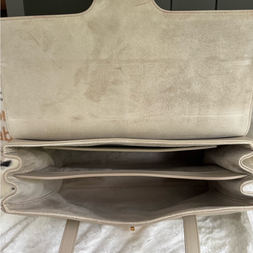 Celine Gray Leather Tote Bag with Gold Hardware - Picture 10 of 14